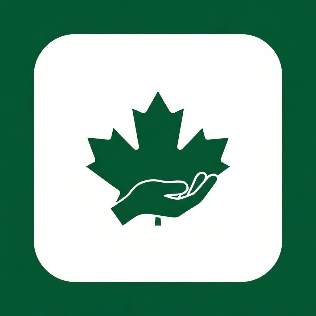 Your Say Ontario leaf and hand logo